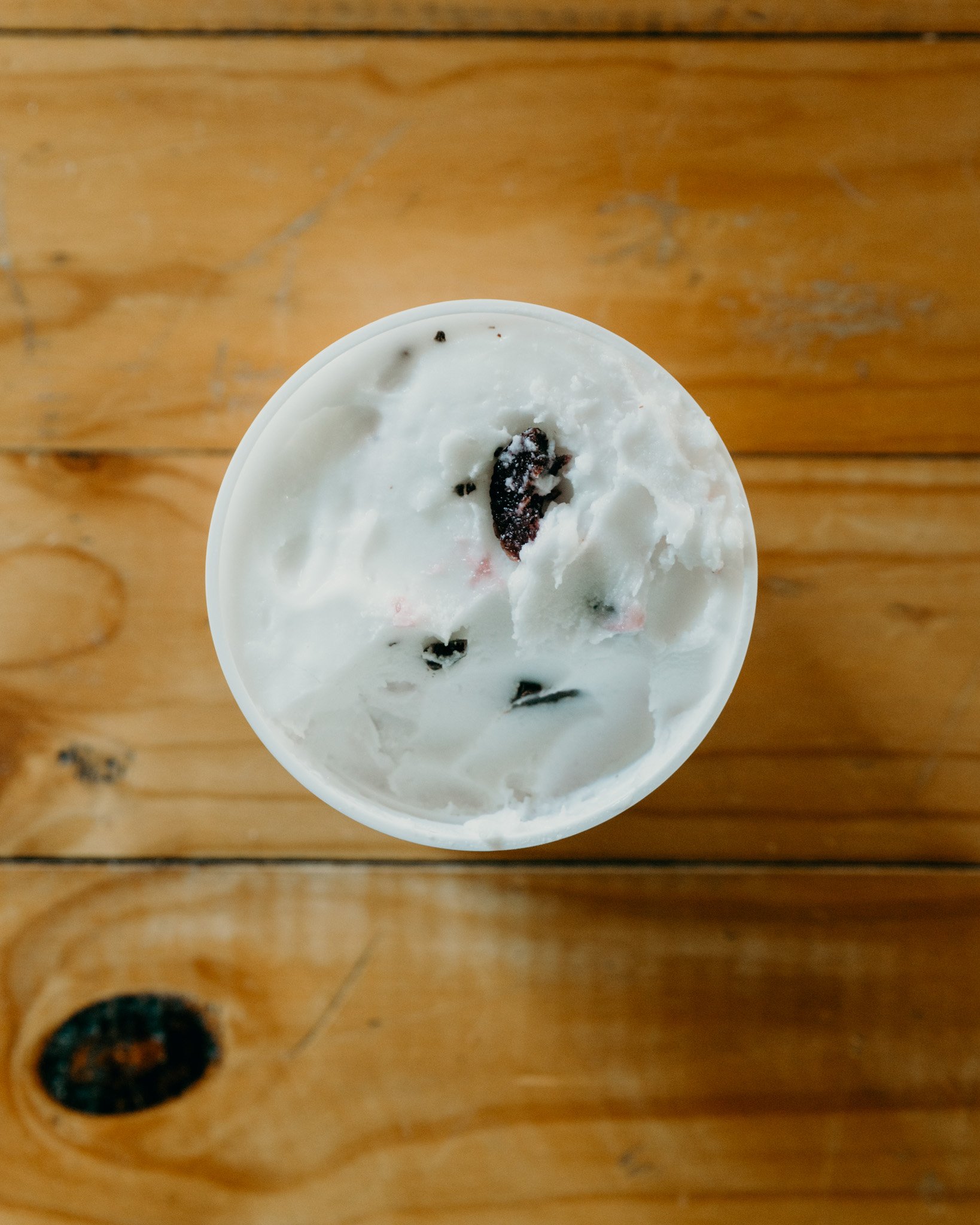 No dairy cherry ice cream tub